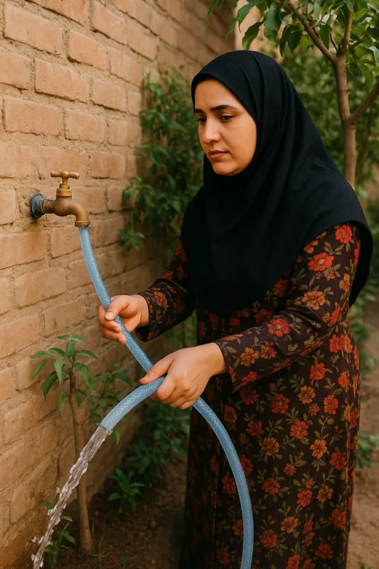 شلنگ شفاف نخدار ۲